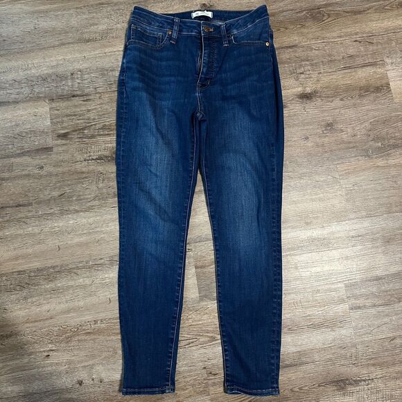 Madewell Womens Curvy High-Rise Skinny Jeans Size 28 Dark Wash - Picture 3 of 4